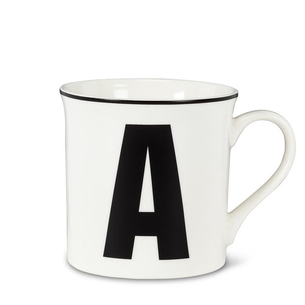 Abbott Graphic Letter A Mug, 12 oz.