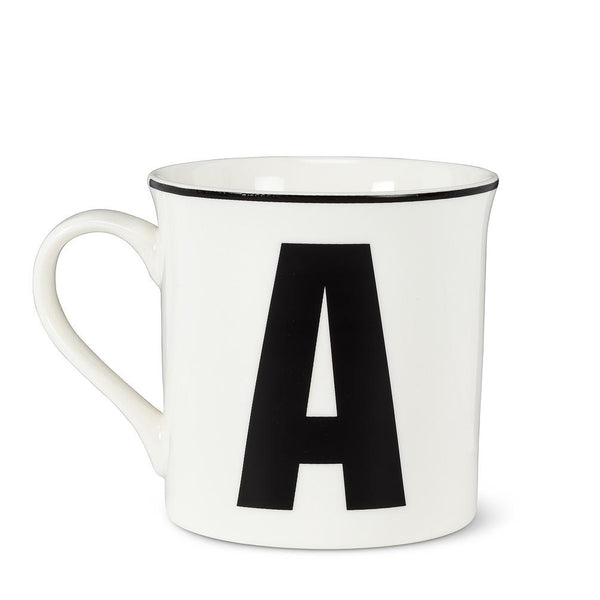 Abbott Graphic Letter A Mug, 12 oz.
