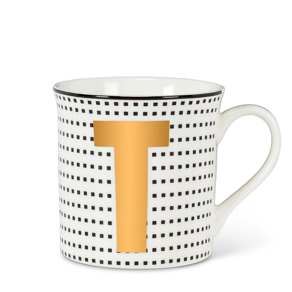 Abbott Graphic Letter T Mug, 12 oz.