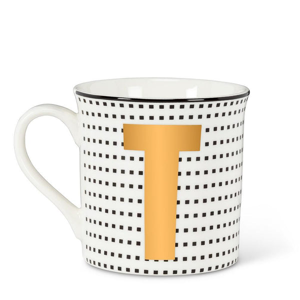 Abbott Graphic Letter T Mug, 12 oz.