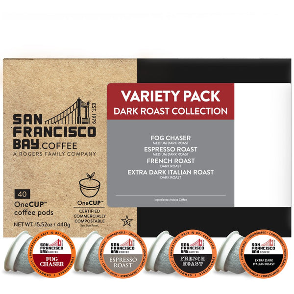 San Francisco Bay Single Serve Coffee Dark Roast Variety 40 Pack