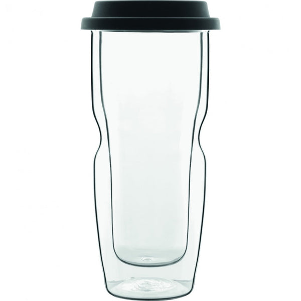 Trudeau Double Wall Glass Travel Tumbler, 15 oz.