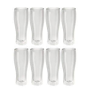 Zwilling Sorrento Double Wall Beer Glass 14.25 oz., Value Pack of 8