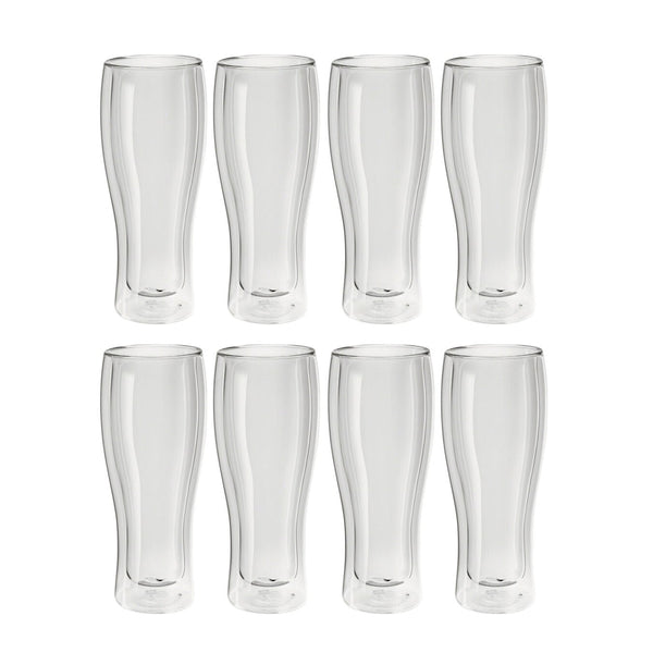 Zwilling Sorrento Double Wall Beer Glass 14.25 oz., Value Pack of 8