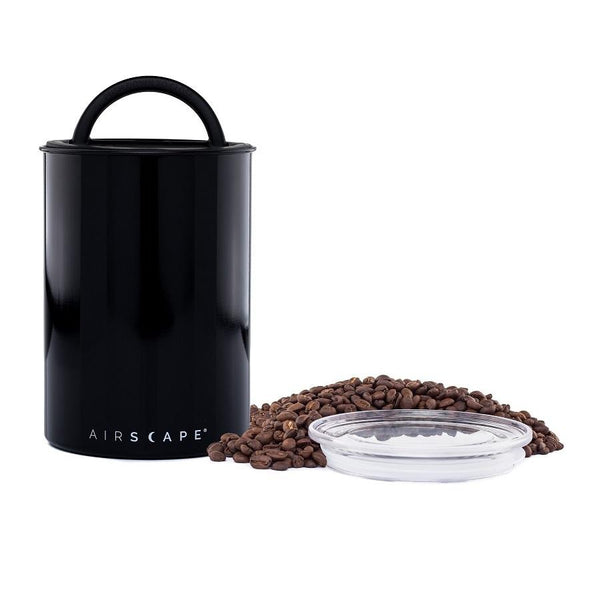Airscape Classic 1 lb Coffee Canister, Obsidian Black