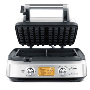 Breville Smart Waffle Pro 4-Slice Waffle Maker, Brushed Stainless Steel