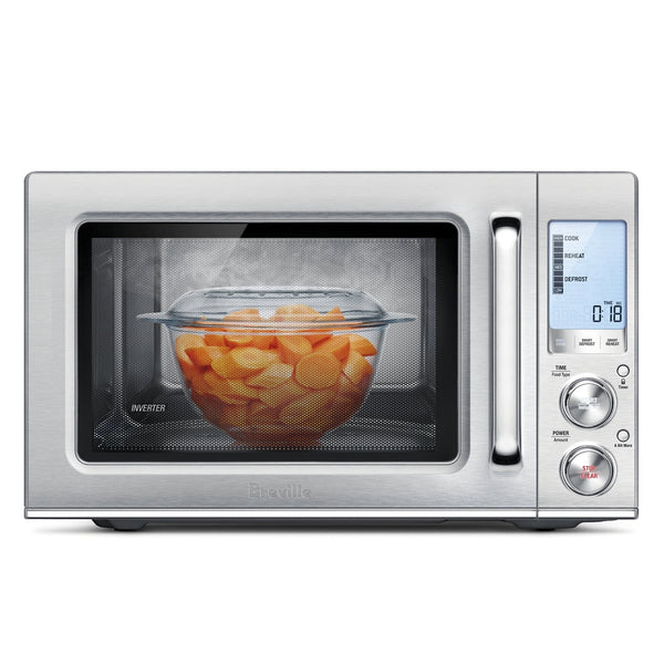 Breville Smooth Wave Soft Close Microwave, Brushed Stainless Steel