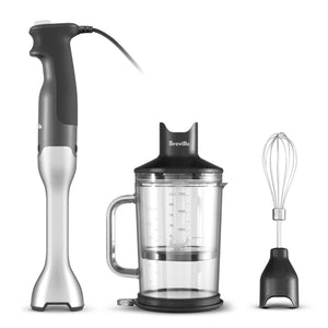 Breville Control Grip Immersion Blender, Brushed Stainless Steel
