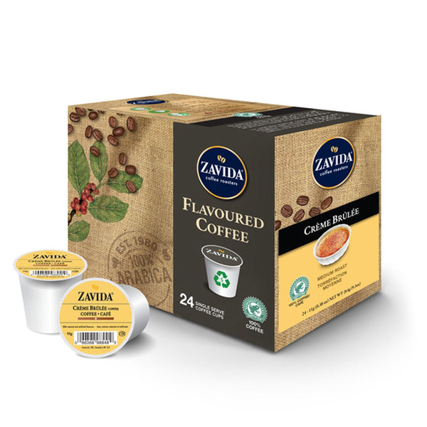 Zavida Crème Brûlée Single Serve Coffee 24 Pack