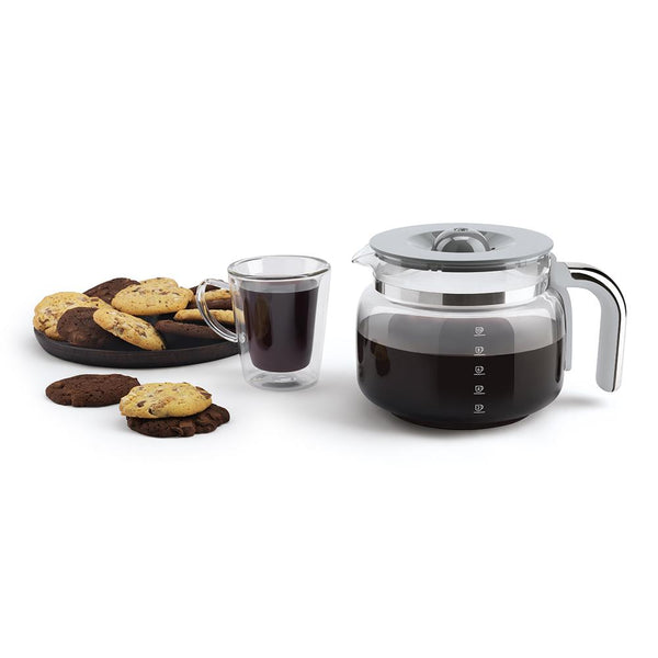 Smeg 50s Style Drip Filter Coffee Machine, Slate Grey