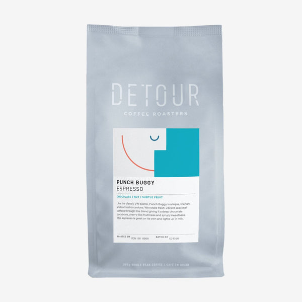 Detour Punch Buggy Espresso Whole Bean Coffee, 300 g