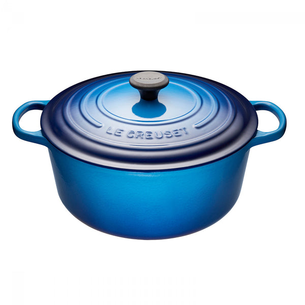 Le Creuset Signature Cast-Iron Round French Oven 6.7L - Blueberry