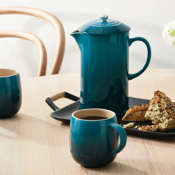 Le Creuset Cafe Stoneware French Press - Teal