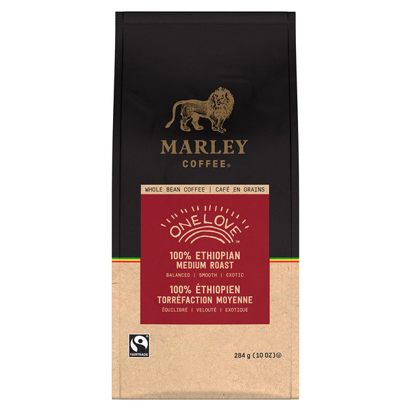 Marley Coffee One Love Whole Bean Coffee 10 oz.