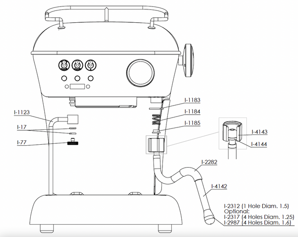 Ascaso UNO/DUO Professional Steam Wand PID/Bar I.4142