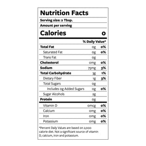 Torani Puremade Zero Sugar Caramel Syrup Nutrition Info