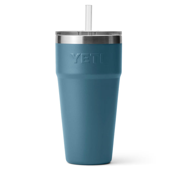 YETI Rambler 26 oz. Stackable Cup with Straw Lid, Nordic Blue