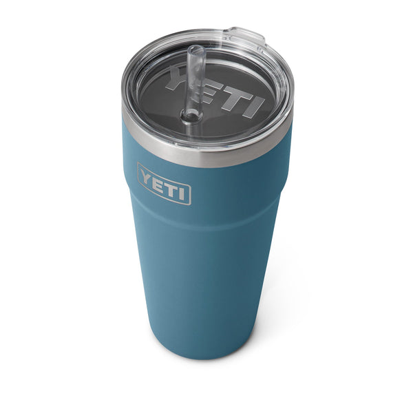 YETI Rambler 26 oz. Stackable Cup with Straw Lid, Nordic Blue