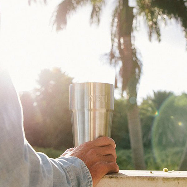 YETI Rambler 26 oz. Stackable Cup with Straw Lid, Stainless Steel