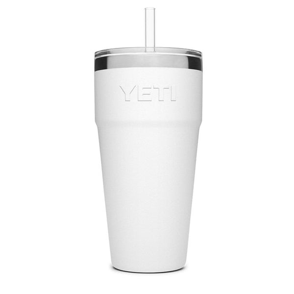 YETI Rambler 26 oz. Stackable Cup with Straw Lid, White