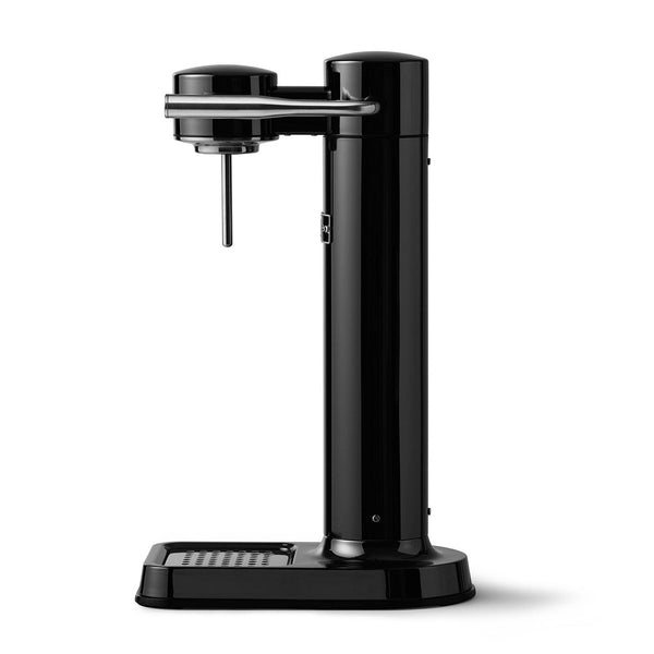 Side view of Aarke Sparkling Water Carbonator III in Black Chrome