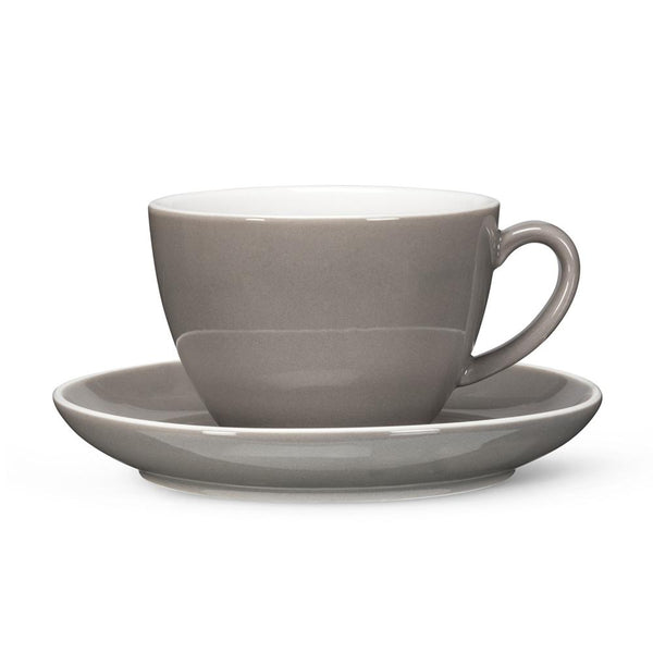 Abbott 27-Avenue Latte Cup & Saucer, Grey