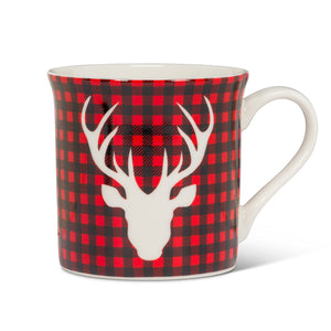 Abbott Lumberjack Plaid Deer Mug, 12oz