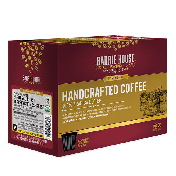 Barrie House Pacific Northwest Espresso Roast Single Serve Coffee 24 Pack