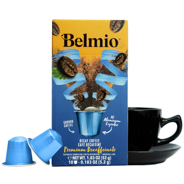 Belmio Premium Decaffeinato Nespresso® Compatible Capsules, 10 Pack