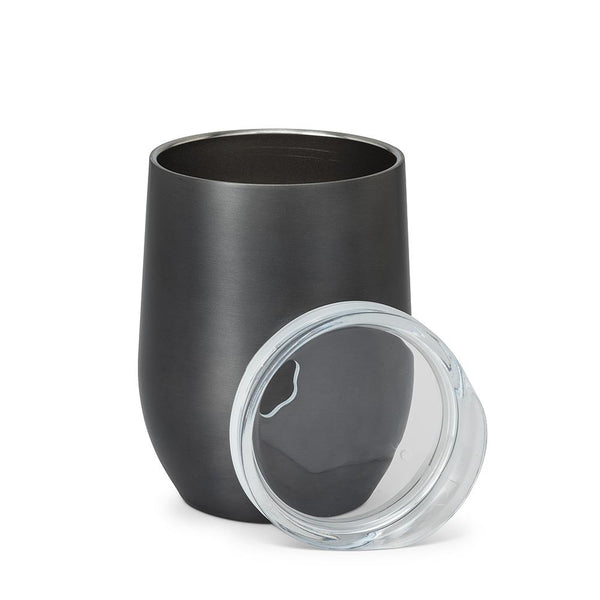 Bevi Insulated Wine Tumbler, Gunmetal Grey
