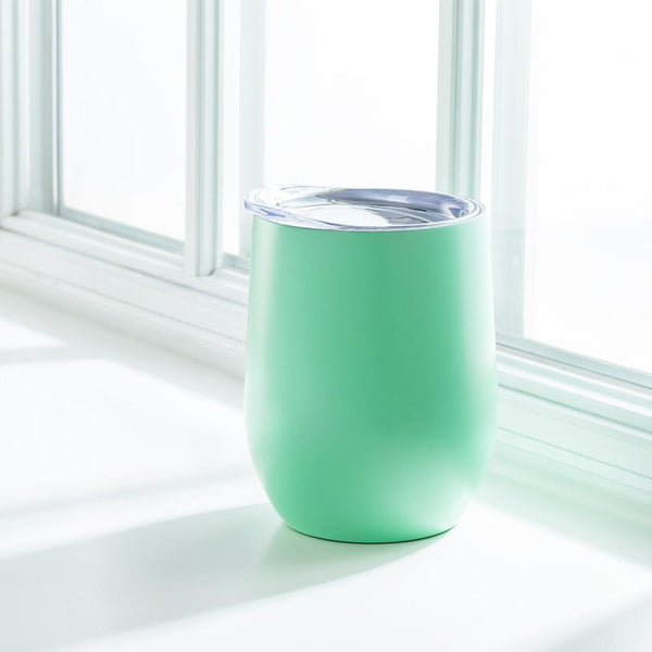 Bevi Insulated Wine Tumbler, Mint Green