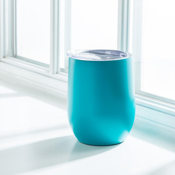 Bevi Insulated Wine Tumbler, Turquoise