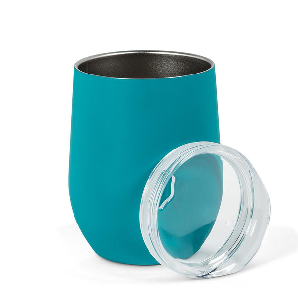 Bevi Insulated Wine Tumbler, Turquoise
