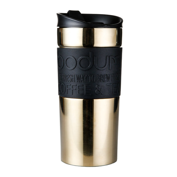 Bodum Vacuum Travel Mug 12 oz, Brass