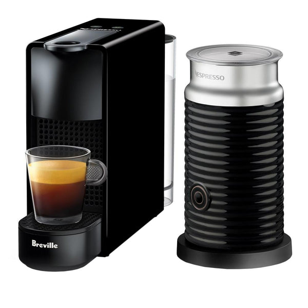 Nespresso Breville Essenza Mini & Aeroccino 3 Milk Frother - Black