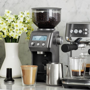 Breville Smart Grinder Pro Conical Burr Grinder, Black Stainless Steel