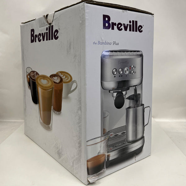 Open Box (#375) Breville Bambino Plus Automatic Espresso Machine, Sea Salt