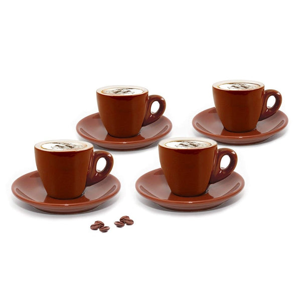 Cuisinox Set of 4 Cappuccino Cups, Brown