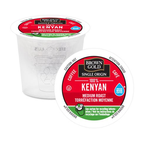 Brown Gold 100% Kenyan Single Serve Coffee 24 Pack