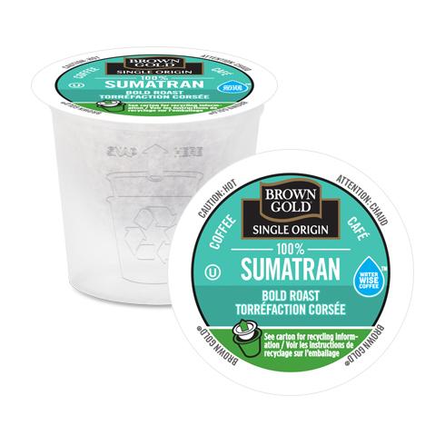 Brown Gold 100% Sumatran Single Serve Coffee 24 Pack