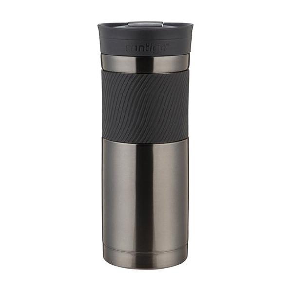Contigo SnapSeal Byron Stainless Steel Travel Mug, Grey