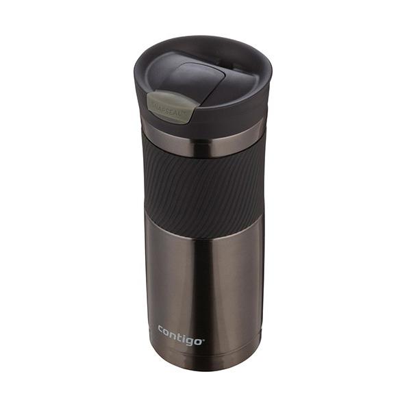 Contigo SnapSeal Byron Stainless Steel Travel Mug, Grey