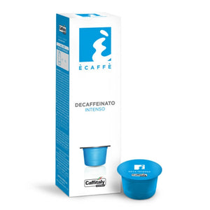 Ècaffè Intenso Decaffeinato Caffitaly Capsules 10 Pack box and capsule