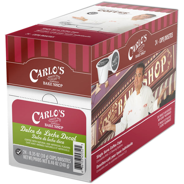 Carlo's Bake Shop Decaf Dulce De Leche Single Serve Coffee 24 Pack