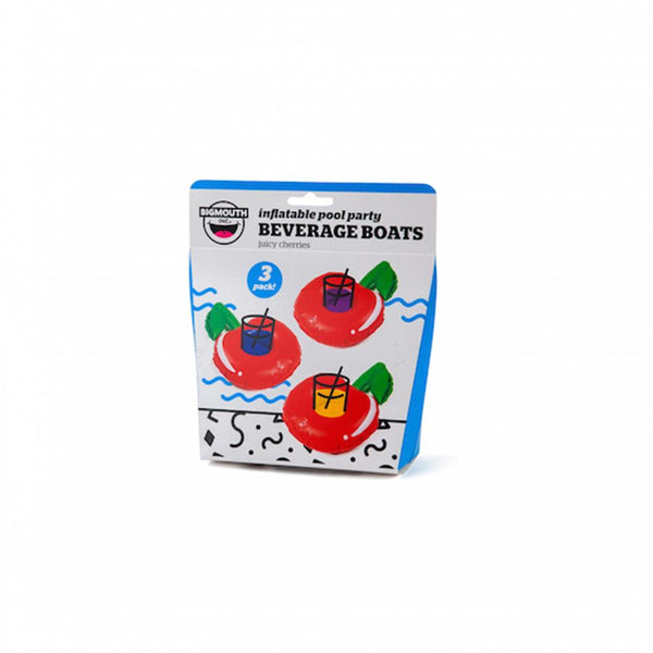 BigMouth Inc. Juicy Cherry Beverage Boats, Set of 3