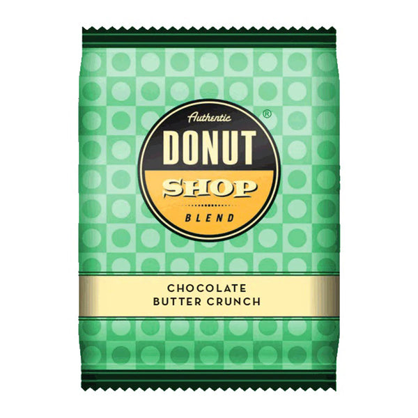 Authentic Donut Shop Chocolate Buttercrunch Coffee Fraction Packs, 24 x 2.5 oz