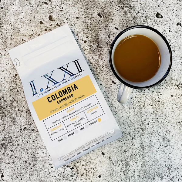 I.XXI Colombia South Tolima Whole Bean Espresso, 12 oz.