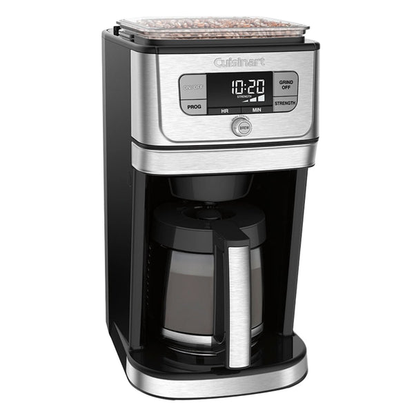 Cuisinart Fully Automatic Burr Grind and Brew 12 Cup Coffeemaker, Glass Carafe
