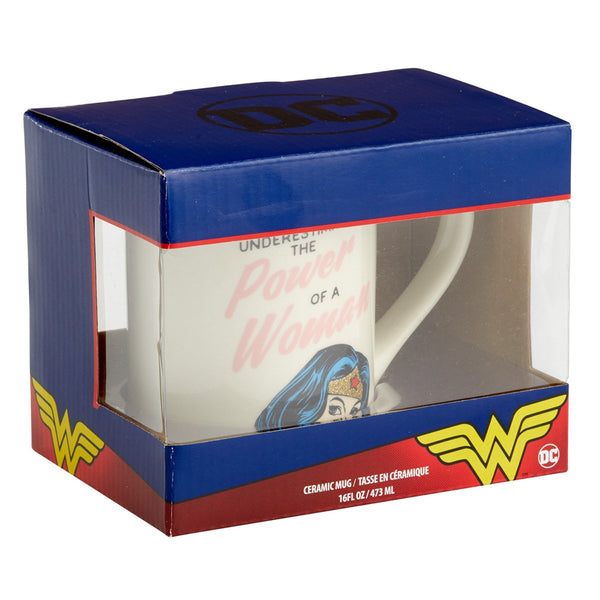 DC Comics Wonderwoman Girl Power Mug, 16 oz.