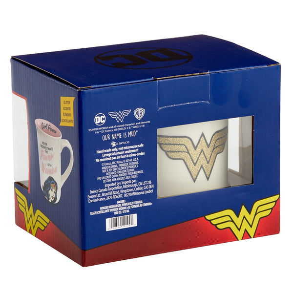 DC Comics Wonderwoman Girl Power Mug, 16 oz.